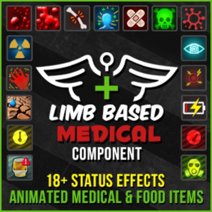 UE5 Limb Based Medical Component with Animated Medical Items