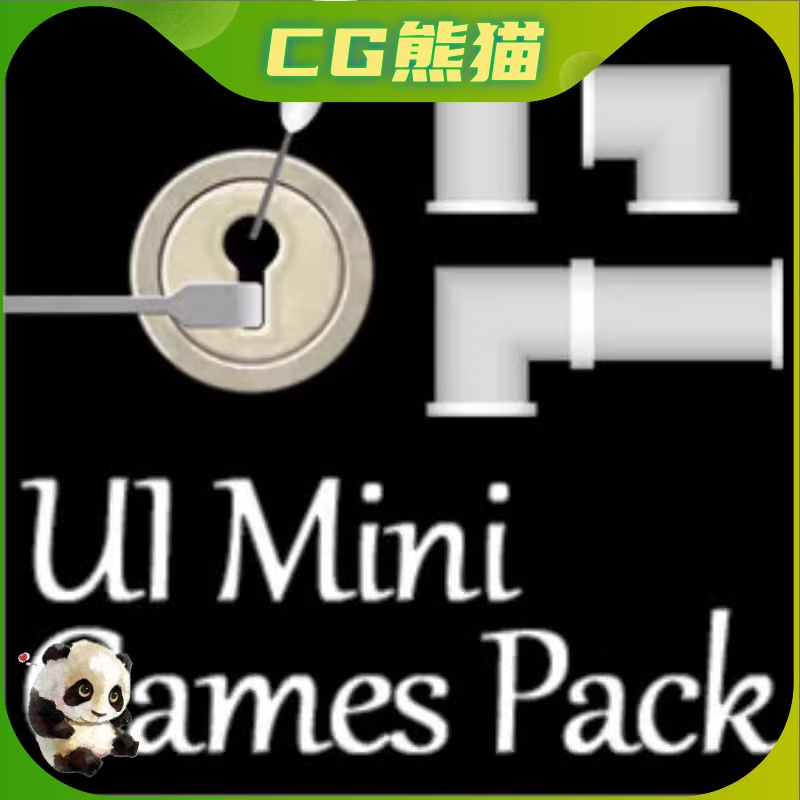 UE5虚幻5 UI Mini Game Pack 10个自带UI小游戏蓝图