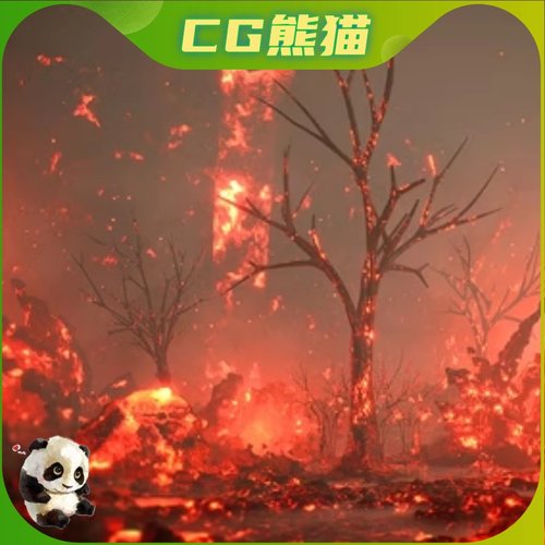 UE4虚幻5 LAVA ENVIRONMENTS AND LAVA CASTLE 熔岩火山城堡