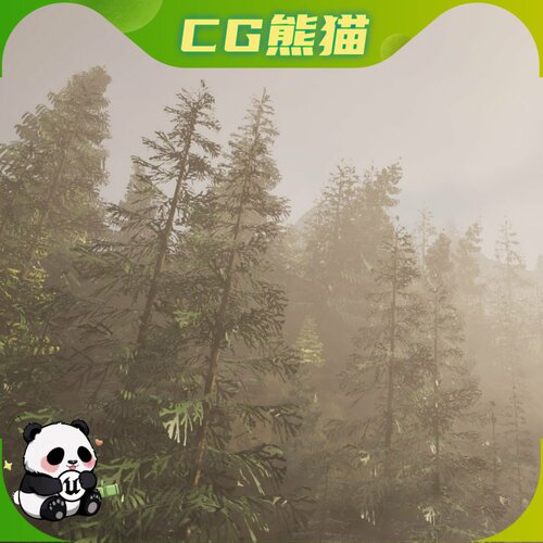 UE5虚幻5.4-5.7 Trees Fir Tree Forest 树木冷杉林森林模型