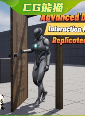 UE5虚幻5 Advanced Door Interaction Kit (Replicated) 门交互