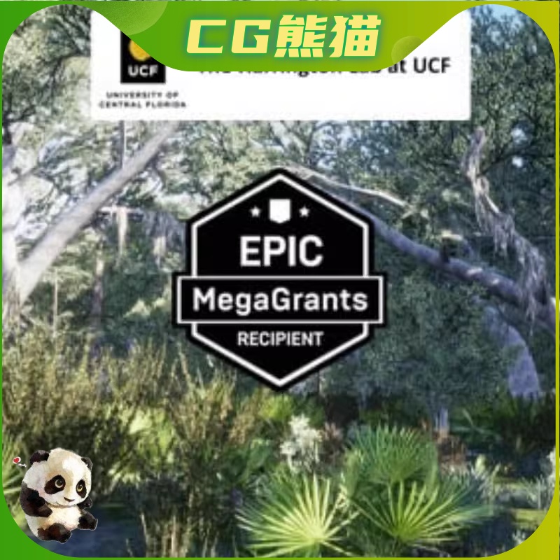 UE4虚幻5 Xeric Hammock Habitat Brush 干旱树木灌木林 商务/设计服务 设计素材/源文件 原图主图