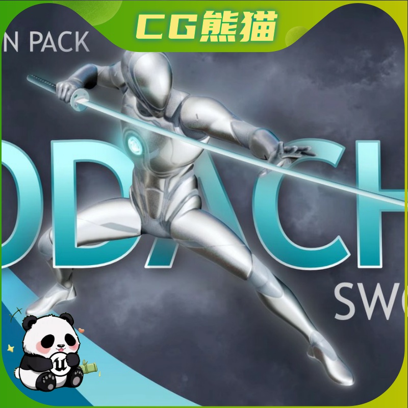 UE5虚幻5 Nodachi Sword Animation Pack 野田剑攻击战斗动画包