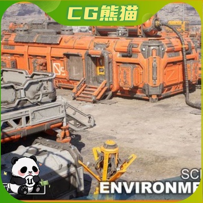 UE5虚幻5.3-5.7 Scifi Colony 科幻殖民地前哨环境场景