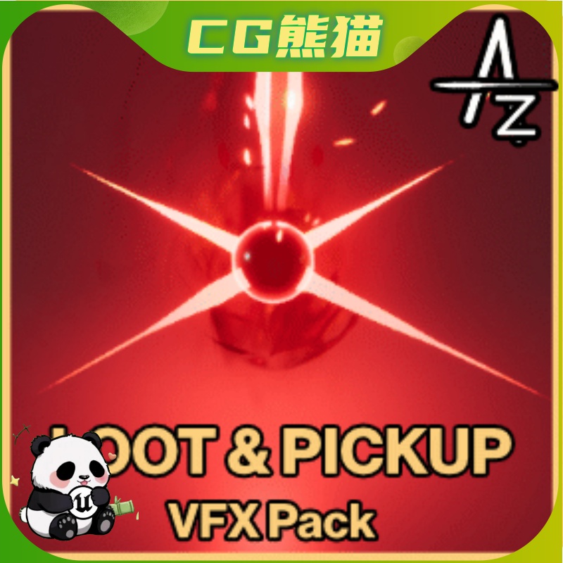 UE4虚幻5 Loot & Pickup VFX Pack 游戏战利品掉落拾取特效