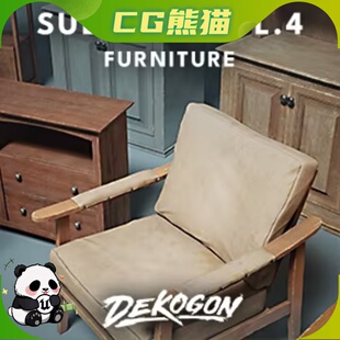 UE5虚幻5 Suburbs VOL.4 - Furniture Nanite 高品质家具模型