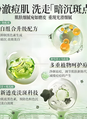 倾丽雅美白祛斑祛痘洁面乳300g清洁保湿温和不刺激洗面奶厂家现货