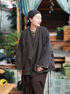 云毓/听花香柞蚕丝香云纱短款新中式国风棉服加厚新雪丽夹棉棉袄