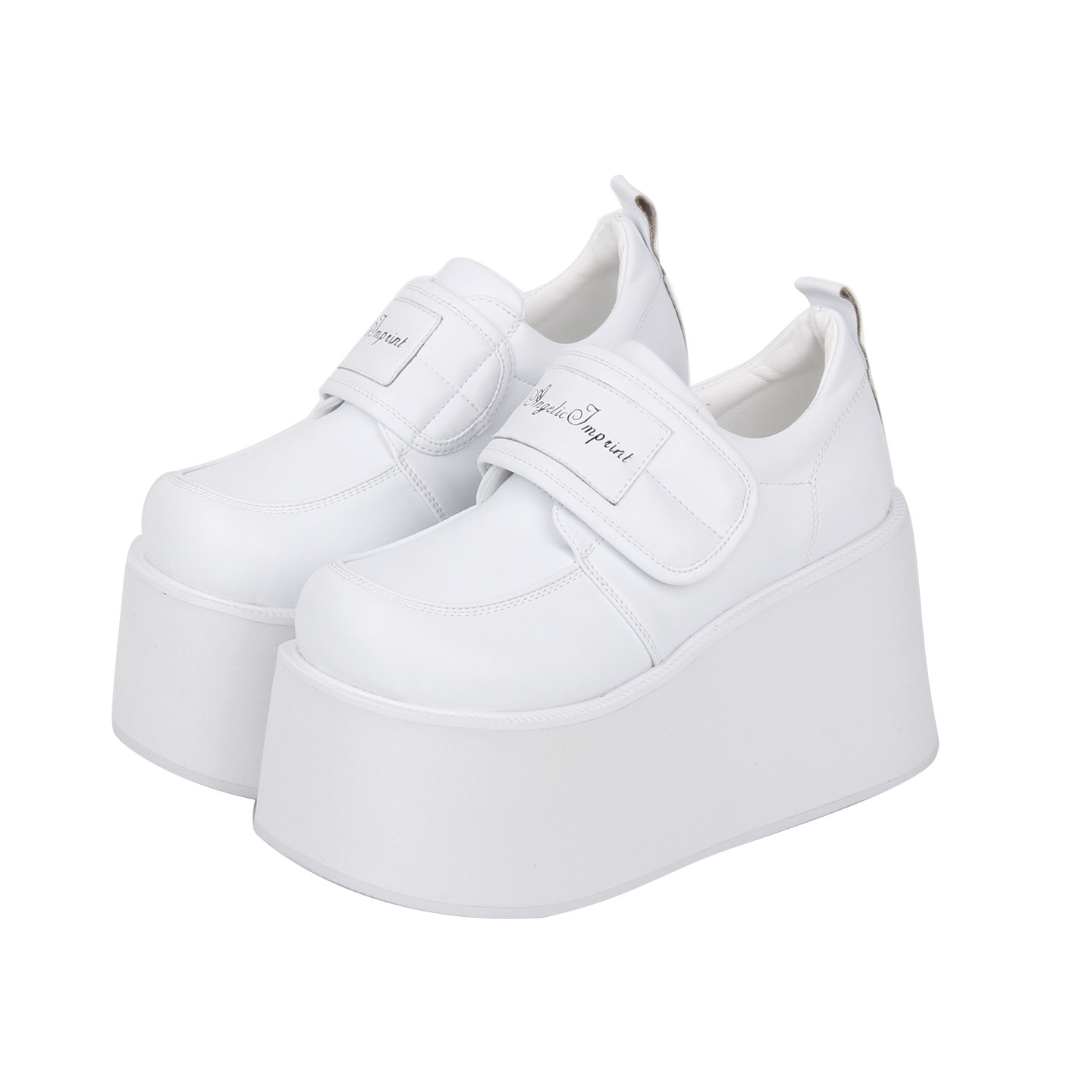 普普家 2026新品休闲PUNK圆头简约魔术贴松糕厚底单鞋C539,个性定制/设计服务/DIY,其它鞋类,淘宝优惠券,粉丝福利购,淘宝优惠卷