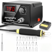 略者可调温葫芦烙画工具套装 烙画笔木板烫画机烙画机器焊接电铬铁