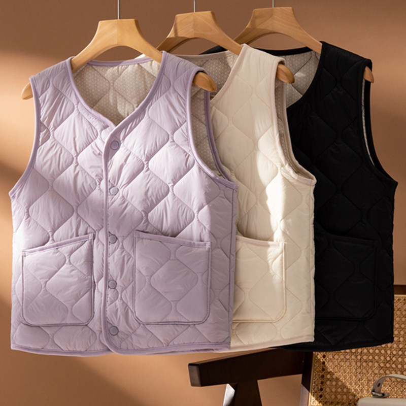 秋冬季绵羊毛轻暖三层加厚自锁温速暖锁温轻薄马甲女内搭背心外套,女装/女士精品,马夹,淘宝优惠券,粉丝福利购,淘宝优惠卷