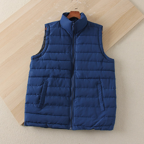 保暖绗缝立领夹棉马夹大码坎肩