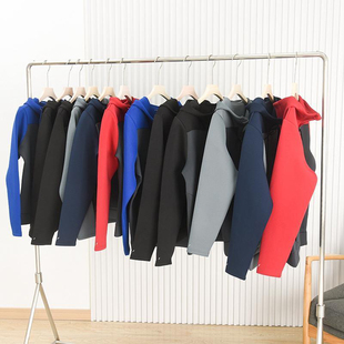 弹力空气棉休闲卫衣运动开衫 百搭连帽长袖 上衣潮 男女装 情侣外套