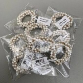 美国单 珍珠堆叠优雅气质发圈发饰女气质头饰 韩版 16美金 两个装