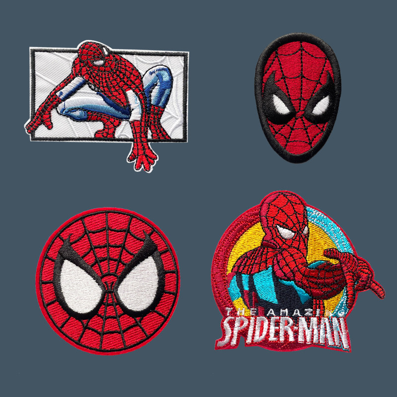 背胶 美国科幻电影 蜘蛛 英雄人物 超级英雄 刺绣布贴 服饰补丁贴
