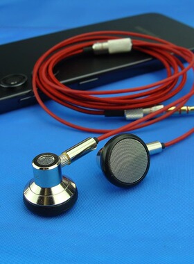 定制款金属味耳机有线耳塞式发烧通用编织布MMCX拔插式hifi耐用塞