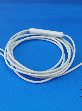 DIY白色耳机线材带麦线控手机调音线Type-C升级线扁口适用于安卓