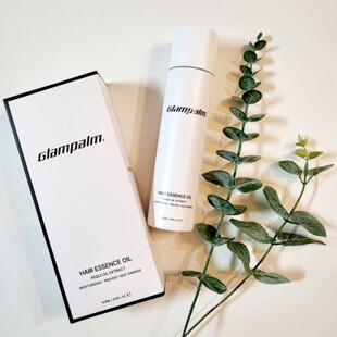 韩国glampalm头发香水发尾精油白色瓶装细软发专用防静电分叉顺滑