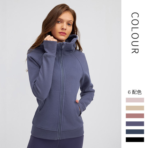 瑜伽外套女上衣scuba卫衣女