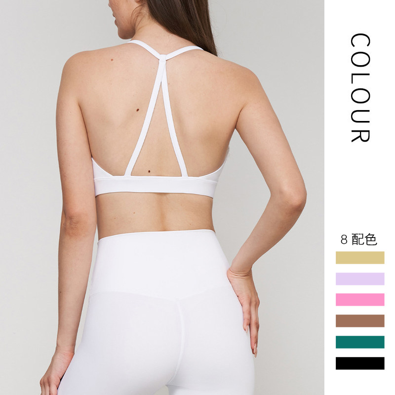 专业运动内衣女挂脖性感瑜伽文胸