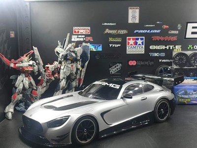 TAMIYA 1/10 Mercedes-AMG GT3奔驰TT02平跑房车遥控车漂移车