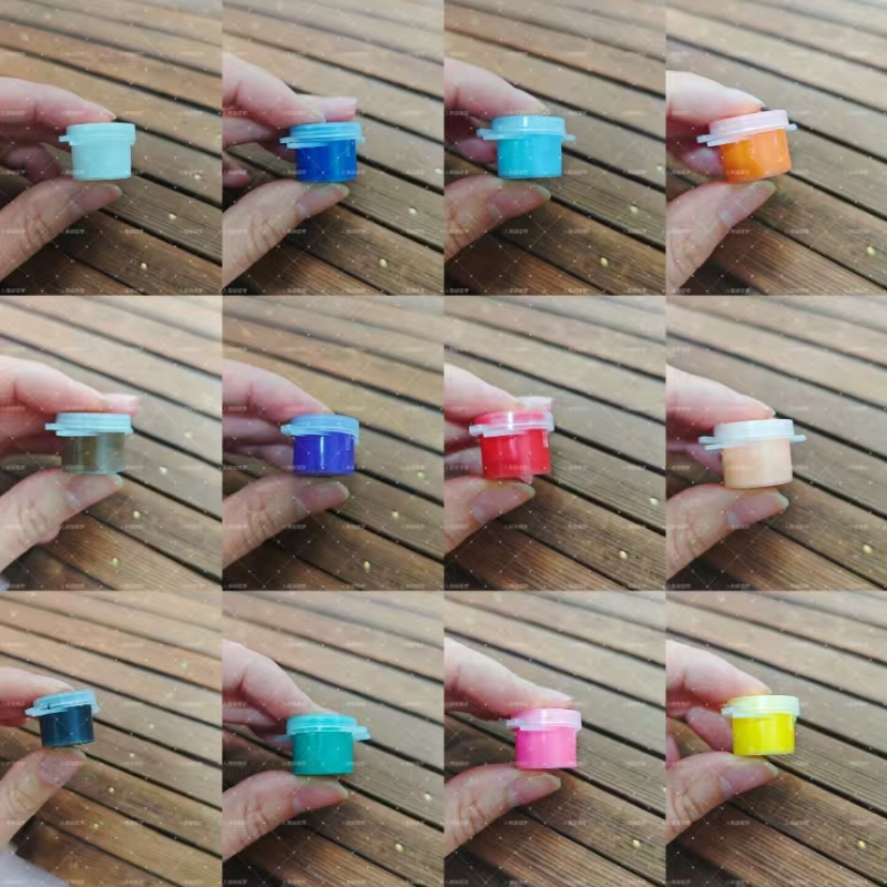 bjd娃化妆丙烯12色颜料色粉盘