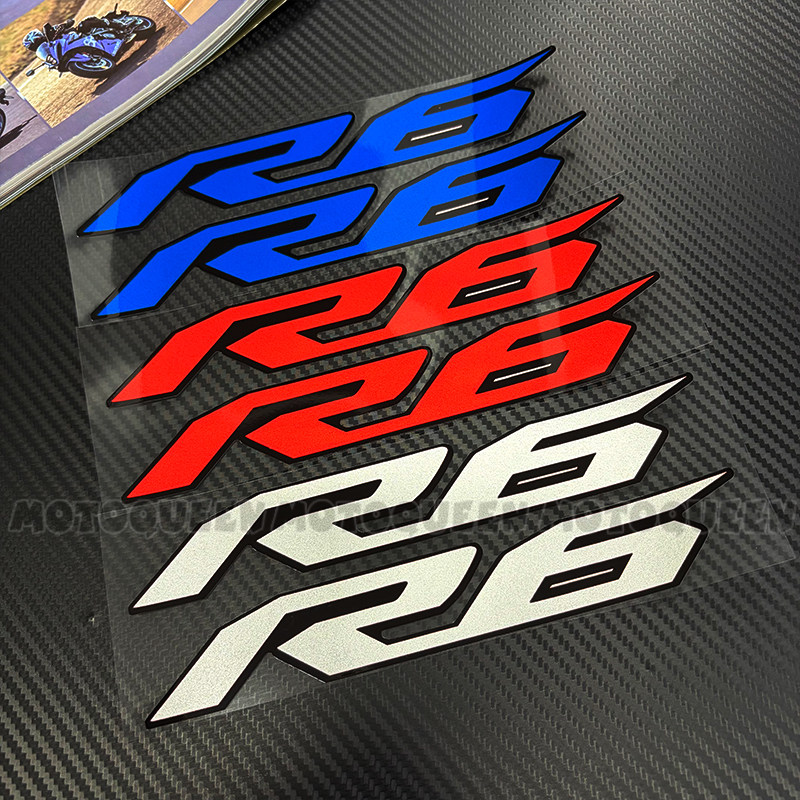 适用YZFR6雅马哈YZF R6贴纸摩托车装饰拉花车身侧板油箱反光贴花
