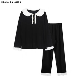 Urala 洋气家居服 ins风时尚 pajamas网红小香风睡衣女春秋纯棉韩版