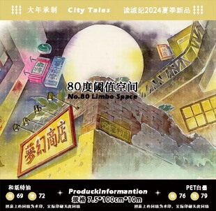 現(xiàn)貨臺產(chǎn)大年80度閾值空間眸中綠夢中綠波紋黑白畫映流麻邊框膠帶