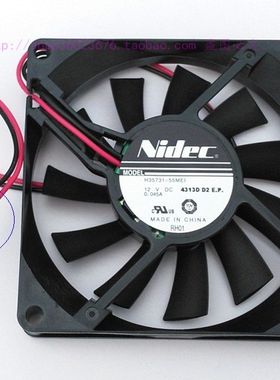 全新 日产8015 8cm薄款风扇 2线 超静音 H35731-55MEI 12V 0.045