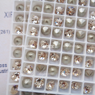 奥地利尖底钻浅丝绸261 DIY美甲光疗钻新娘甲片镶嵌耳钉圆形水钻