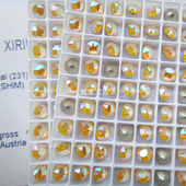 奥地利尖底圆形钻闪烁黄蛋白231SHIM DIY美甲光疗钻新娘甲片镶嵌