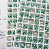 尖底奥地利翠绿色360 美甲镶钻立体钻美甲光疗水钻华子钻饰品修补