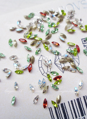 奥地利尖底马眼4228款约4*2MM 美甲华子DIY耳环发夹饰品镶补水钻