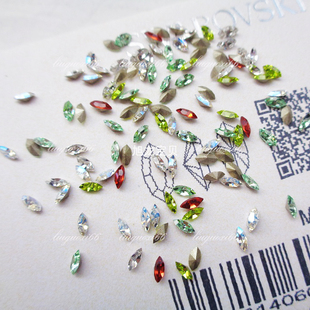 奥地利尖底马眼4228款约4*2MM 美甲华子DIY耳环发夹饰品镶补水钻