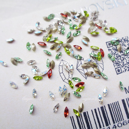 奥地利尖底马眼4228款约4*2MM 美甲华子DIY耳环发夹饰品镶补水钻 - 封面