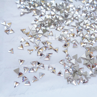 奥地利平底小三角2711款 美甲粘钻异形水钻光疗钻DIY手工镶嵌拼钻