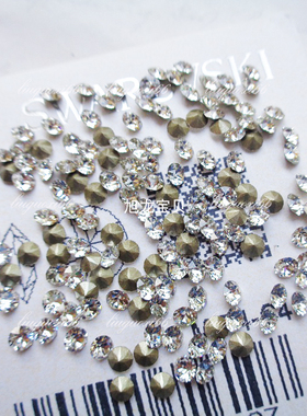 奥地利尖底白色钻项链手链耳环小天鹅饰品补钻手表粘钻小红书施家