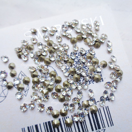 尖底水钻施家华子白色项链耳环