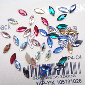 奥地利平底马眼2201钻约8 3.5MM 美甲奥钻散钻指甲光疗钻新娘指甲