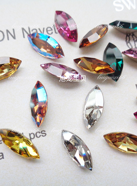尖底奥地利马眼4228款约15*7MM 美甲水晶玻璃钻饰品首镶嵌水钻闪