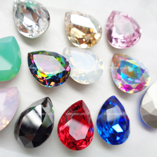 超精尖底水滴18*13MM 美甲大号异形水钻花式石首饰项链毛衣链镶嵌