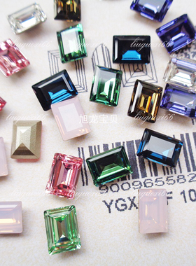 奥地利尖底矩形4527钻 糖方款长方形直角矩形冰糖美甲奥钻施家钻