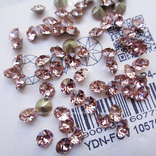 奥地利尖底钻古典玫瑰319 施家华子圆形钻立体堆钻美甲奥钻光疗钻