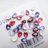 6MM 尖底奥地利水滴4320款 约8 水晶配件美甲饰品立体首饰耳钉粘钻