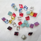 奥地利尖底方形4428款 约5MM DIY饰品配件美甲镶嵌光疗钻指甲水钻