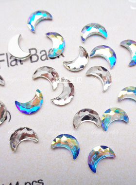 奥地利平底弯月亮钻2813款 美甲奥钻 手机壳贴钻 平底水钻 月芽钻