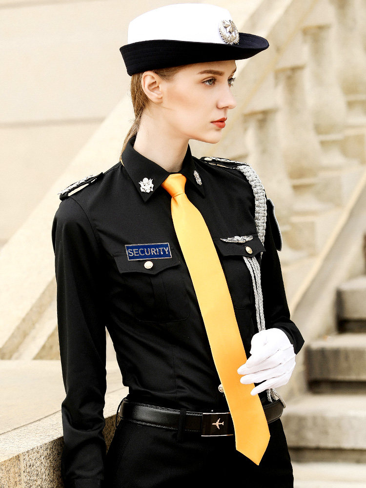 보안 작업복 정장 셔츠 유니폼 정장 호텔 속성 컨시어지 슈트 여성 보안 속성 프런트 셔츠