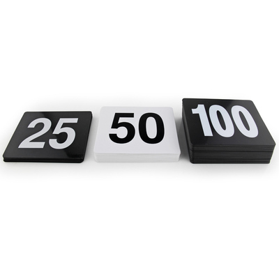 1-100号码桌号牌正方形