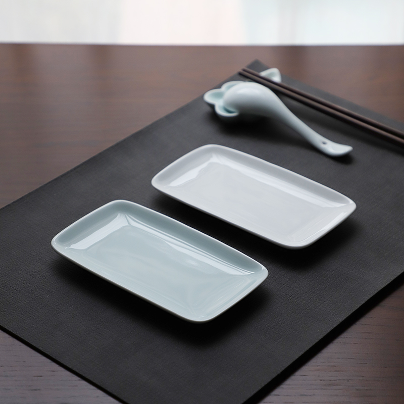 山水一间毛巾碟简约纯色中式餐具